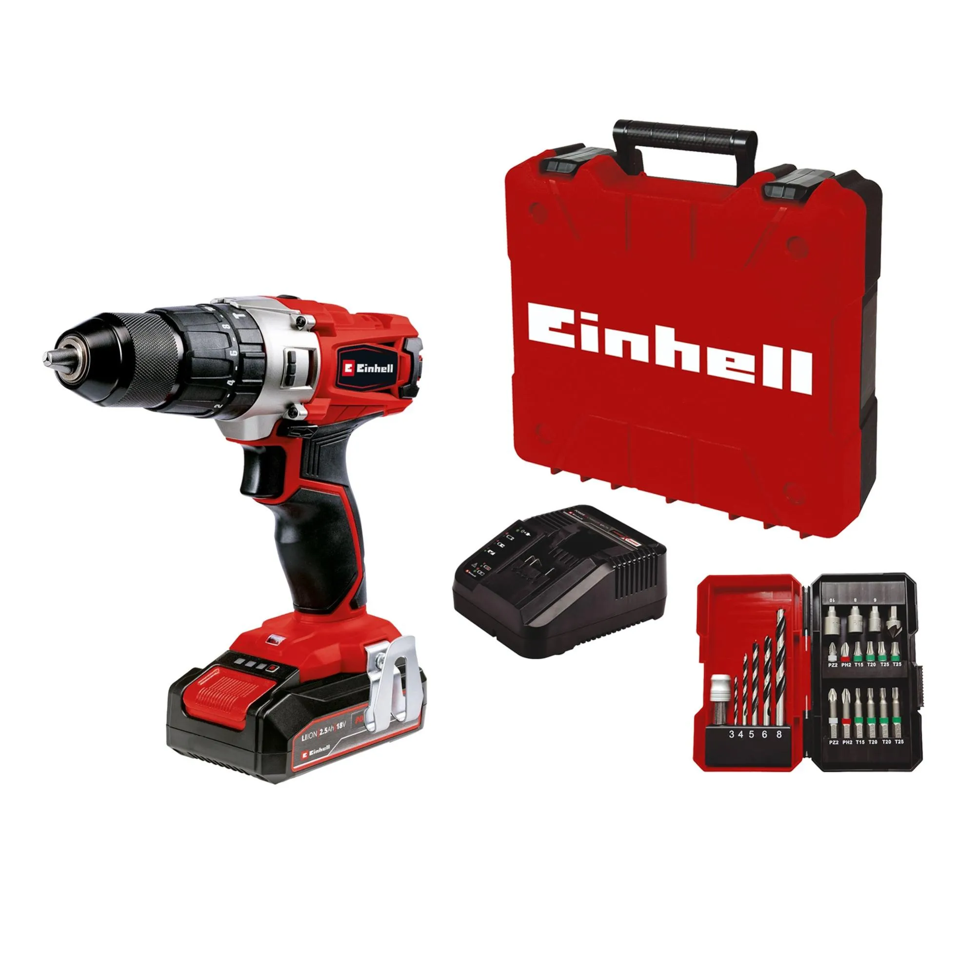 Taladro percutor a batería 18 V Einhell
