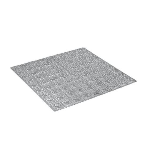 Alfombra baño antideslizante ducha 54x54 polipropileno gris bcn tatay 5511606