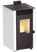 Estufa de pellet LUX blanca